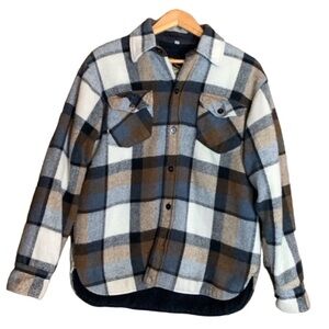 Vintage Briarcliff CPO plaid jacket with thick fleece lining Size Medium